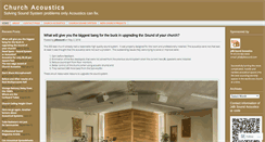 Desktop Screenshot of churchacousticsandsoundsystems.com