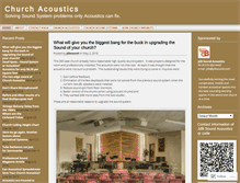 Tablet Screenshot of churchacousticsandsoundsystems.com